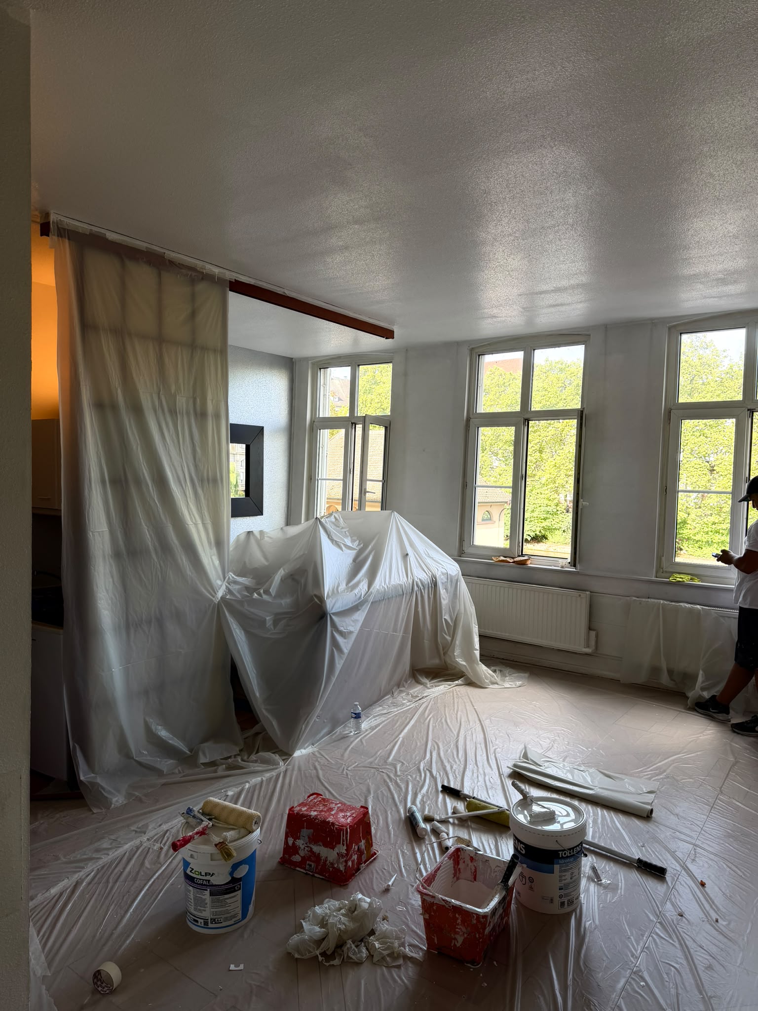 Chantier de rénovation intérieure en cours